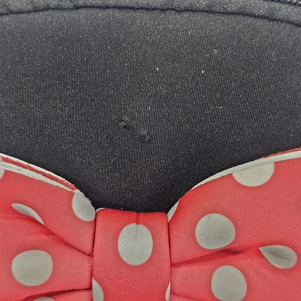 Disneyland Cute Minnie Mouse Medium Size Backpack Black/red  Collectible Rare